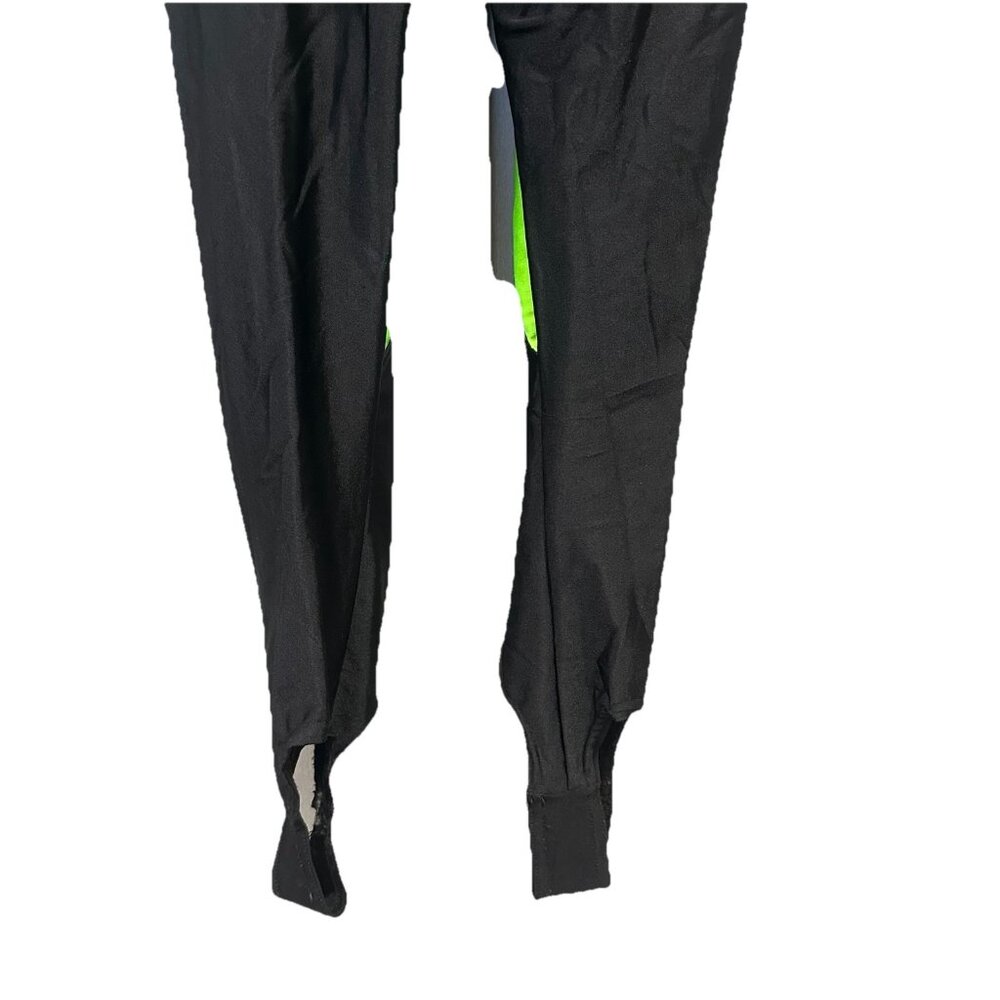 Vintage Sport Europa Large Skin Suit Neon Nylon Jumpsuit With Stirrups 80s Party - Picture 11 of 11